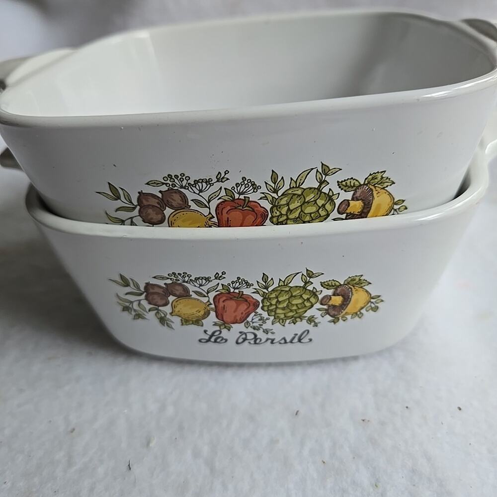 Set of 2 Corning Ware Pans Le Persil Spice O Life P-43-B 700ml